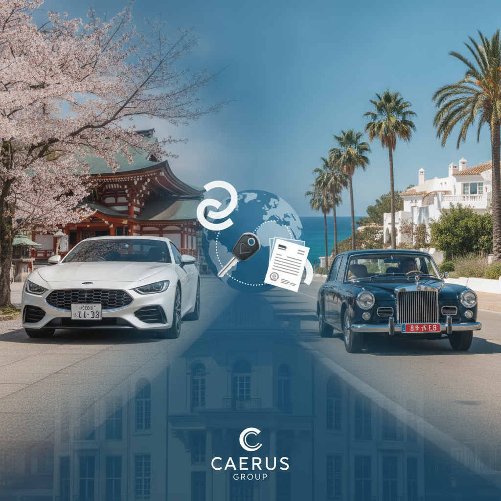 Импорт автомобиля из Японии в Испанию: Полное руководство от Caerus Group