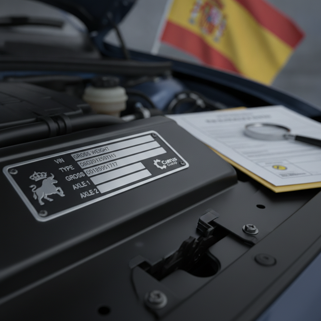 Understanding the Foreign Car Manufacturer’s Plate (Placa de Características Coche Extranjero) for V