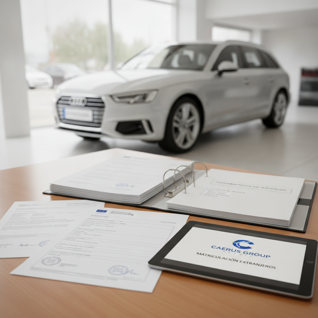 Guía completa sobre la documentación para matricular coche de la UE en España con Caerus Group